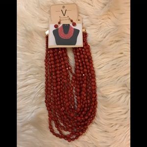 New red hot necklace set 🔥
